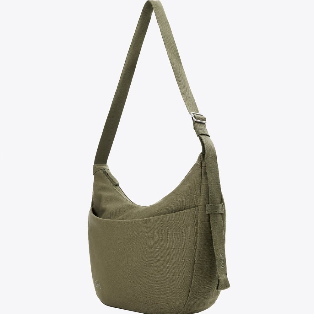 NWT BÉIS The Carryall Crossbody in Olive Green